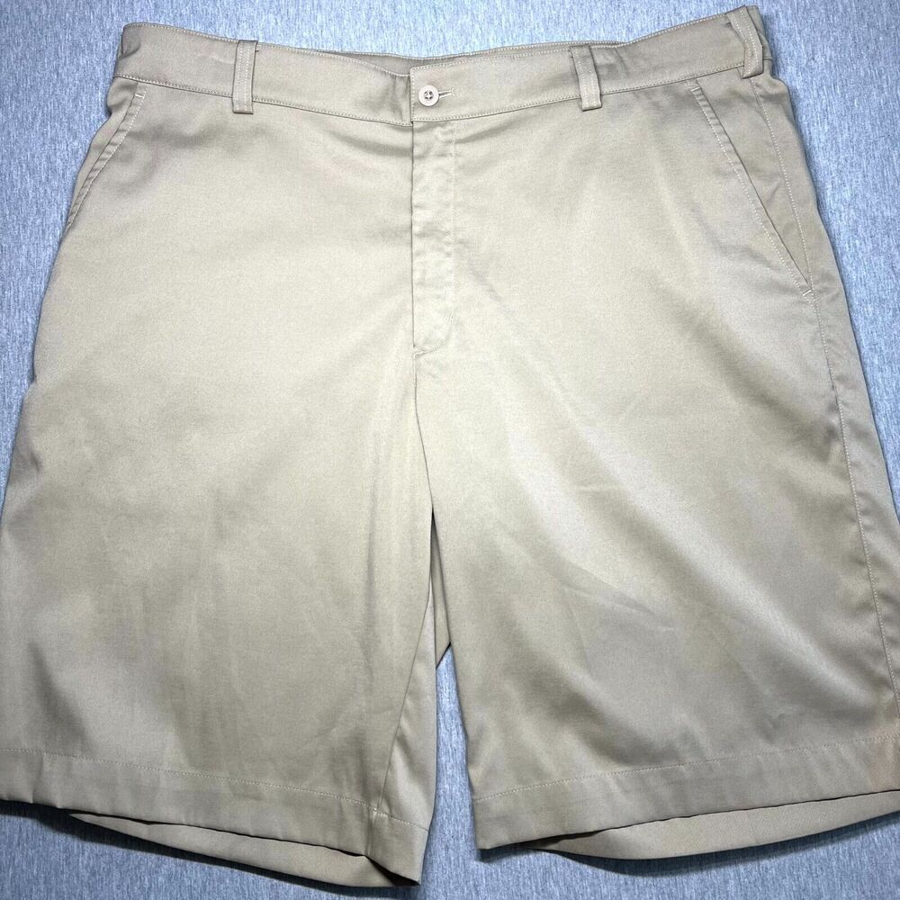Nike Golf Tour Performance Shorts Men’s Size 36 Beige Inseam 10” Dri-Fit Khaki